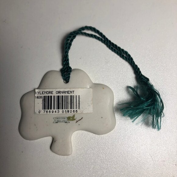 Belleek Shamrock Shaped Ornament 2"x2.25" #96 - Picture 5 of 5